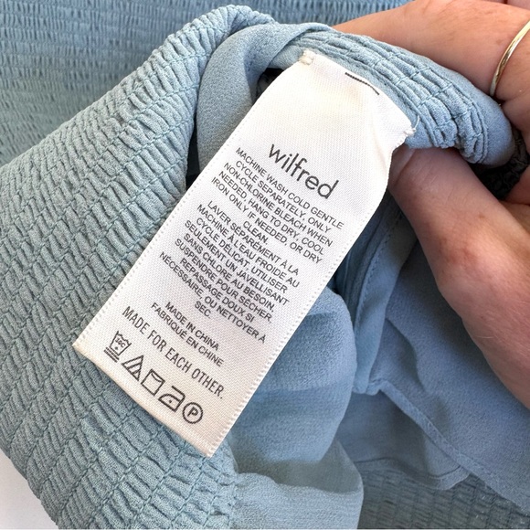 Aritzia Wilfred Ballad Long Sleeve Ruched Mini Dress - Picture 10 of 10